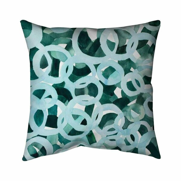 Fondo 20 x 20 in. Abstract Circles-Double Sided Print Indoor Pillow FO3334307